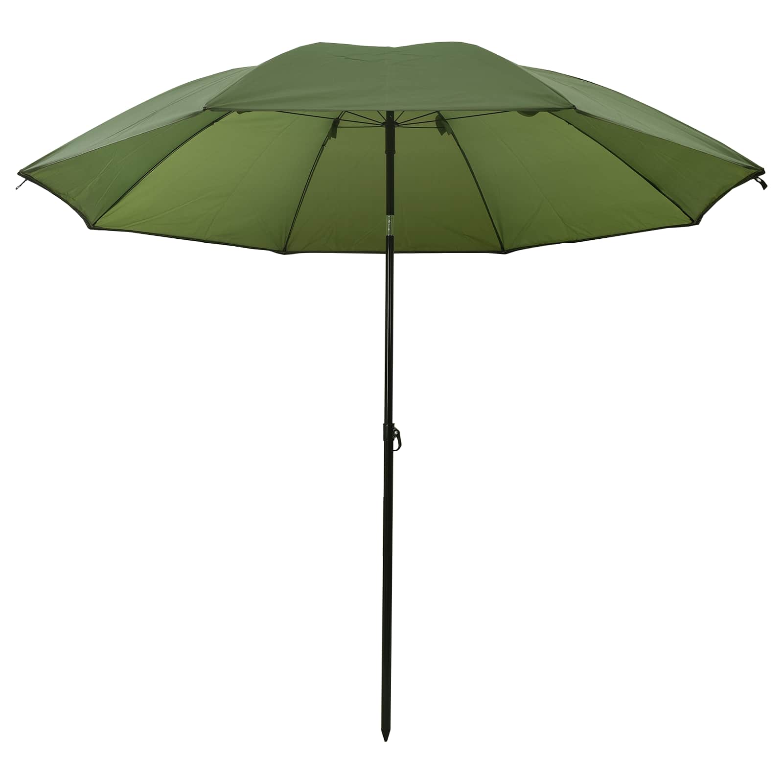 vidaXL Parasol wędkarski Żółta armia 220 x 185 cm Poliester Oxford