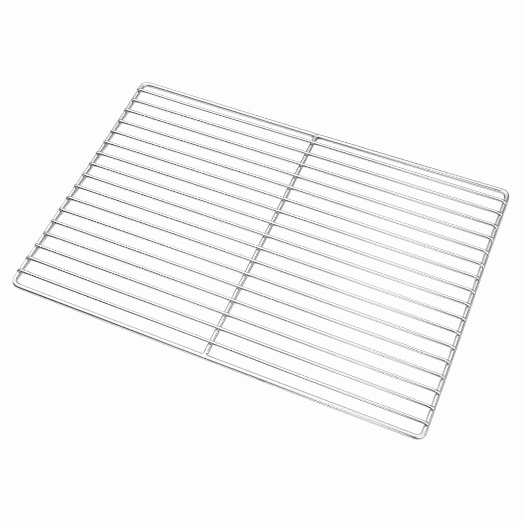 vidaXL Ruszt grillowy Srebrny 47 x 32,5 cm Stal nierdzewna