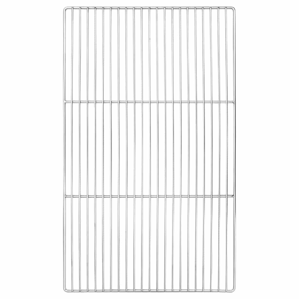 vidaXL Ruszt grillowy Srebrny 67 x 40 cm Stal nierdzewna