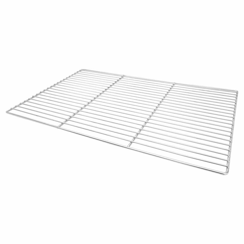 vidaXL Ruszt grillowy Srebrny 67 x 40 cm Stal nierdzewna