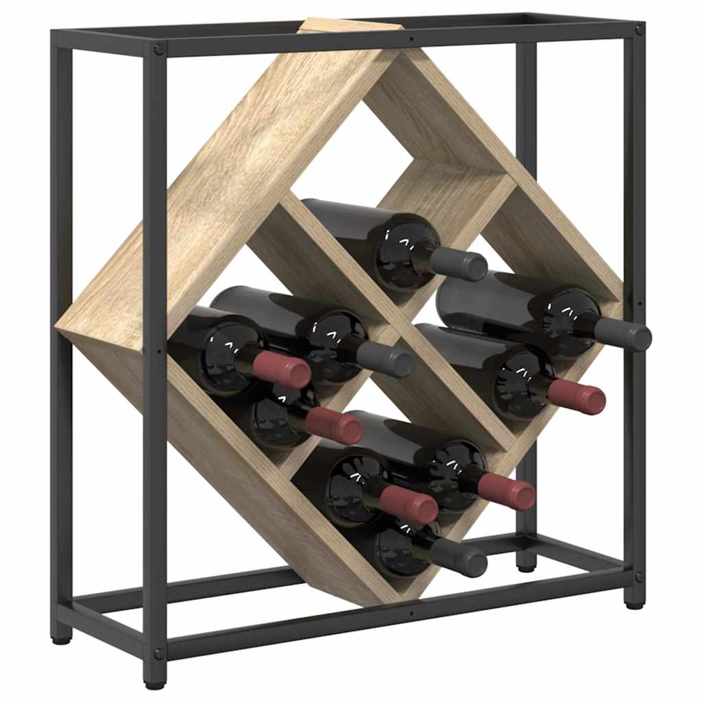 vidaXL Regał na wino Dąb Sonoma 51 x 18 x 52,5 cm