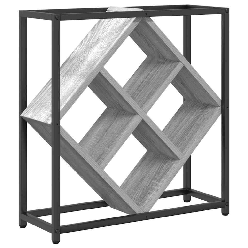 vidaXL Regał na wino Szary Sonoma 51 x 18 x 52,5 cm