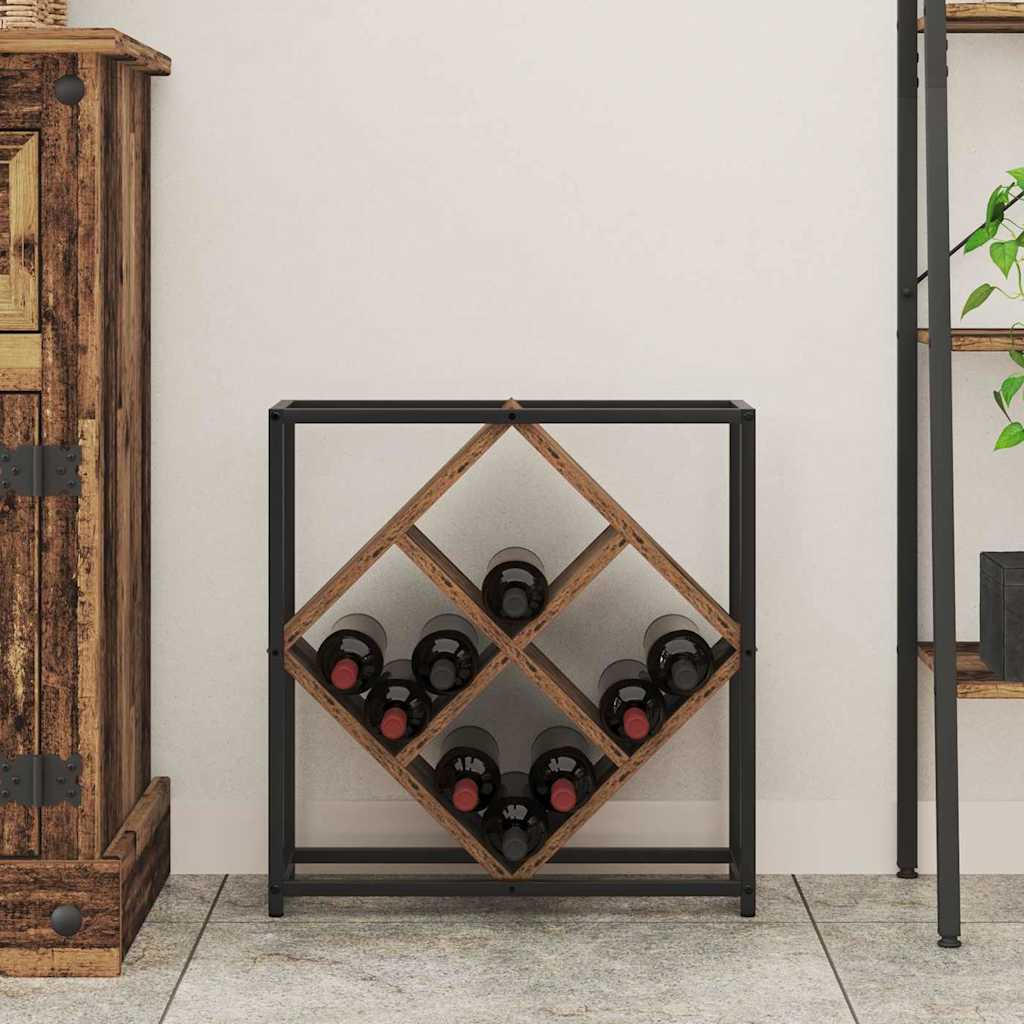 vidaXL Regał na wino Stare drewno 51 x 18 x 52,5 cm