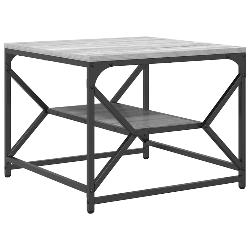 vidaXL Stolik kawowy Szary Sonoma 51 x 50 x 40 cm