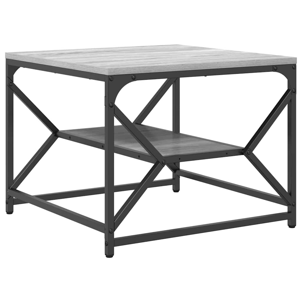 vidaXL Stolik kawowy Szary Sonoma 51 x 50 x 40 cm