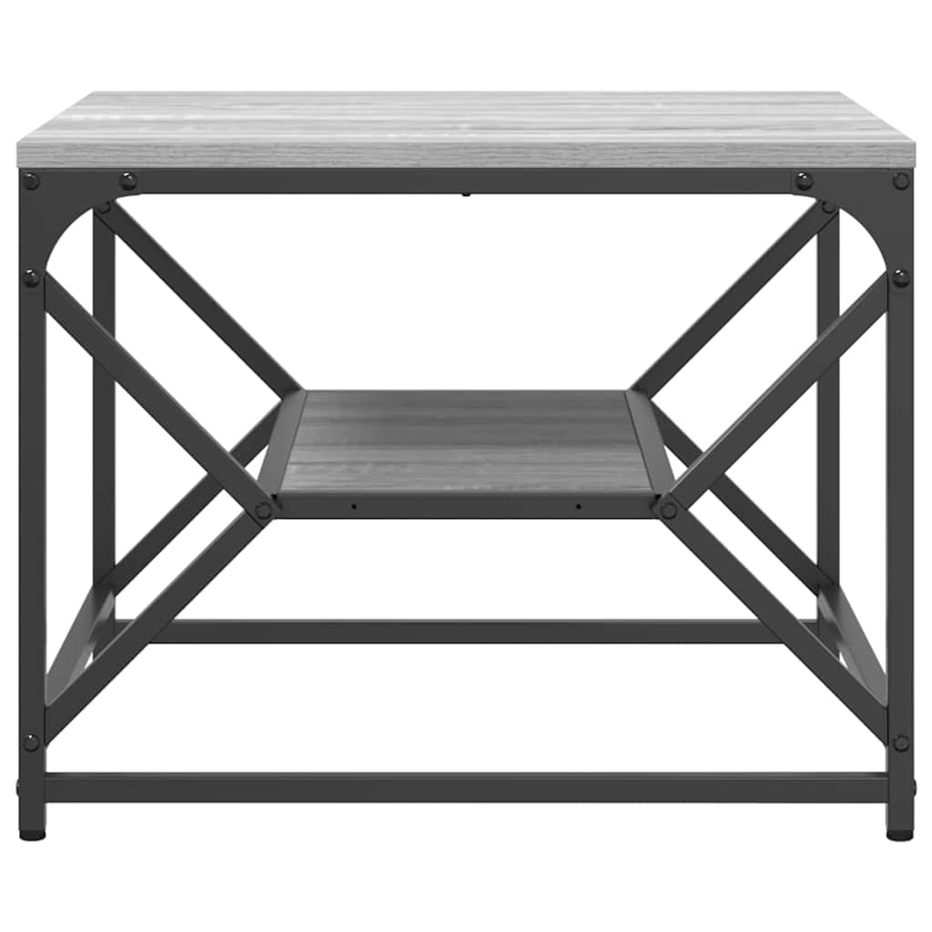 vidaXL Stolik kawowy Szary Sonoma 51 x 50 x 40 cm