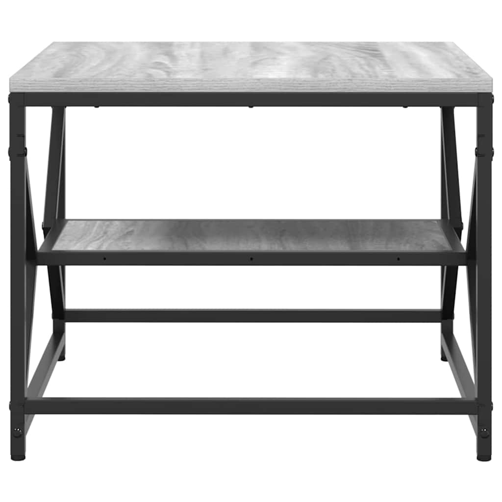 vidaXL Stolik kawowy Szary Sonoma 51 x 50 x 40 cm