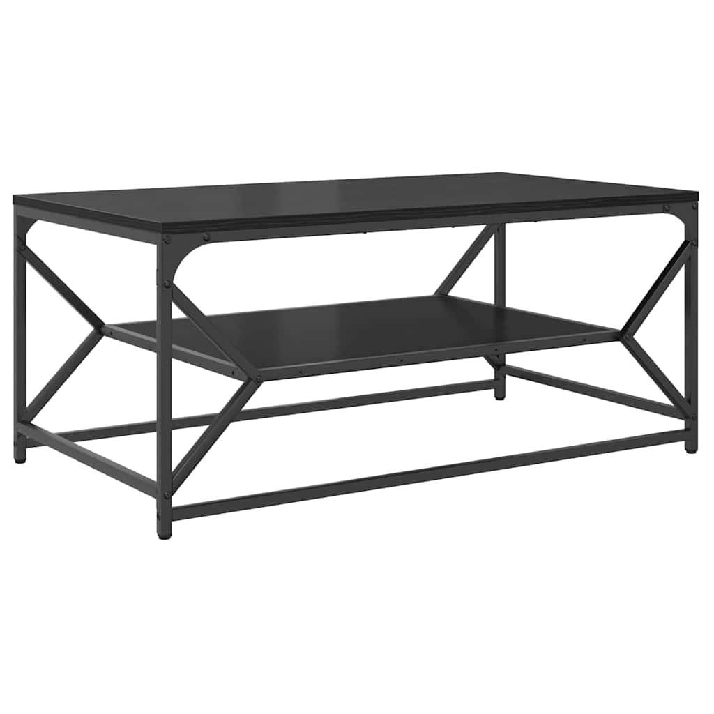 vidaXL Stolik kawowy Czarny Dąb 90 x 50 x 40 cm