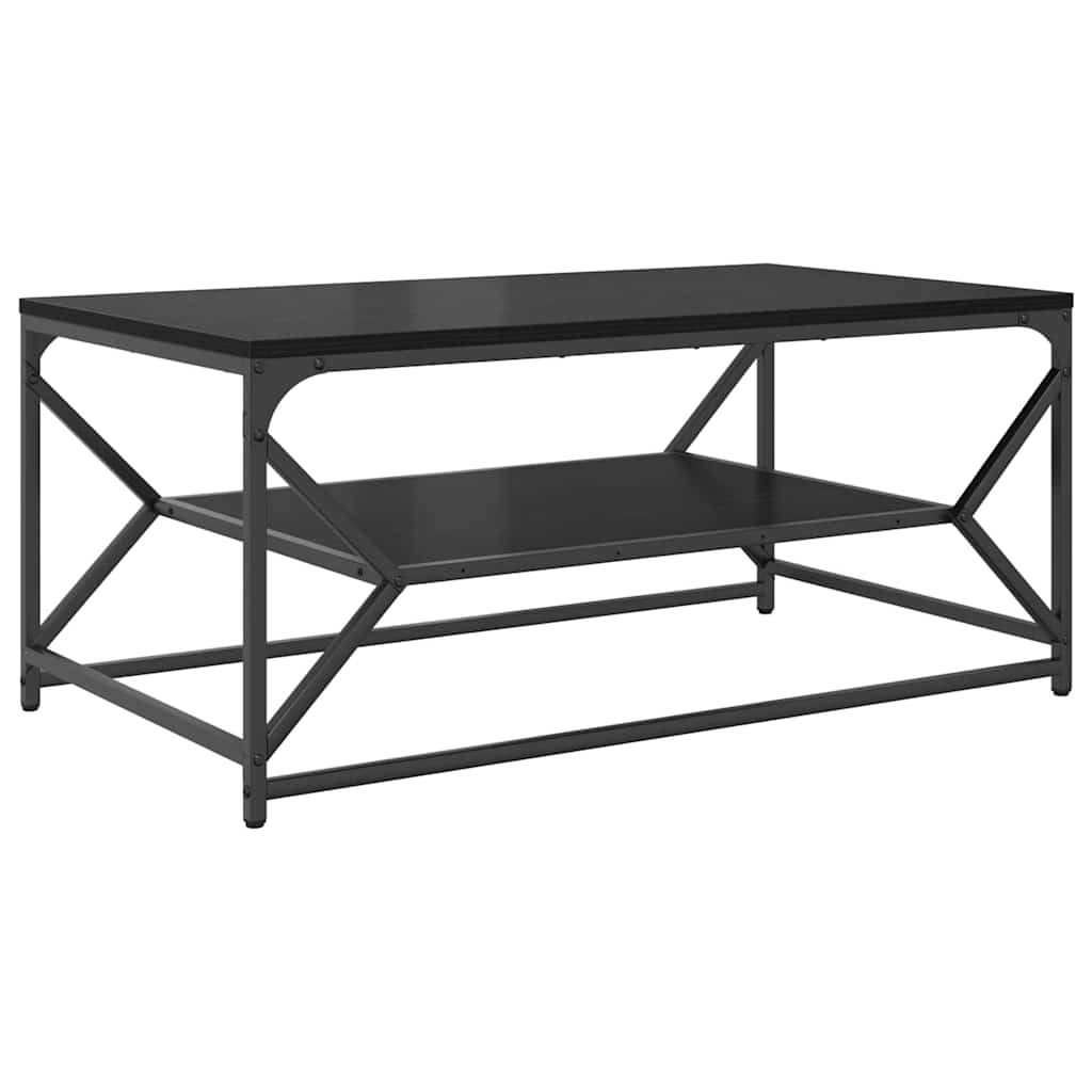 vidaXL Stolik kawowy Czarny Dąb 90 x 50 x 40 cm