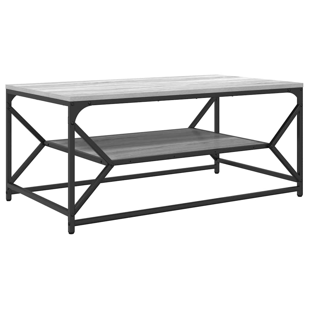 vidaXL Stolik kawowy Szary Sonoma 90 x 50 x 40 cm
