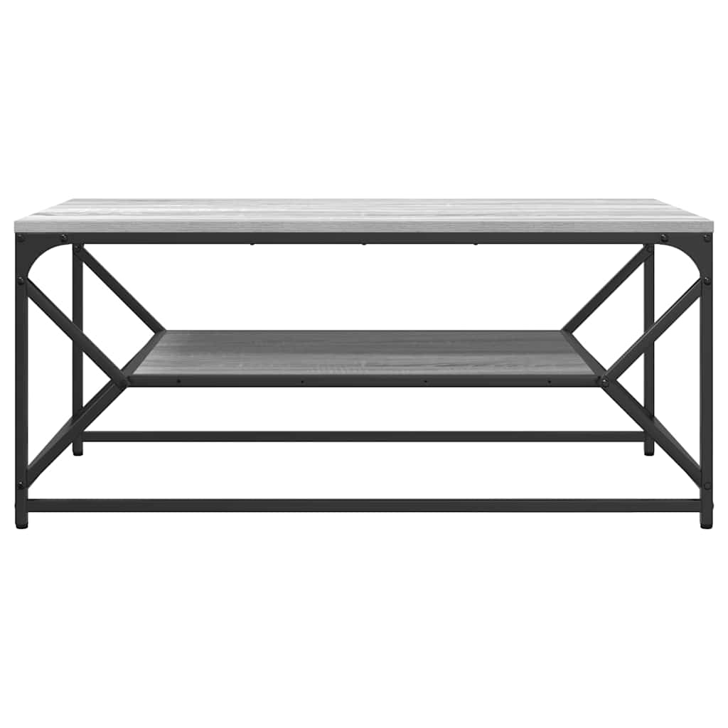 vidaXL Stolik kawowy Szary Sonoma 90 x 50 x 40 cm