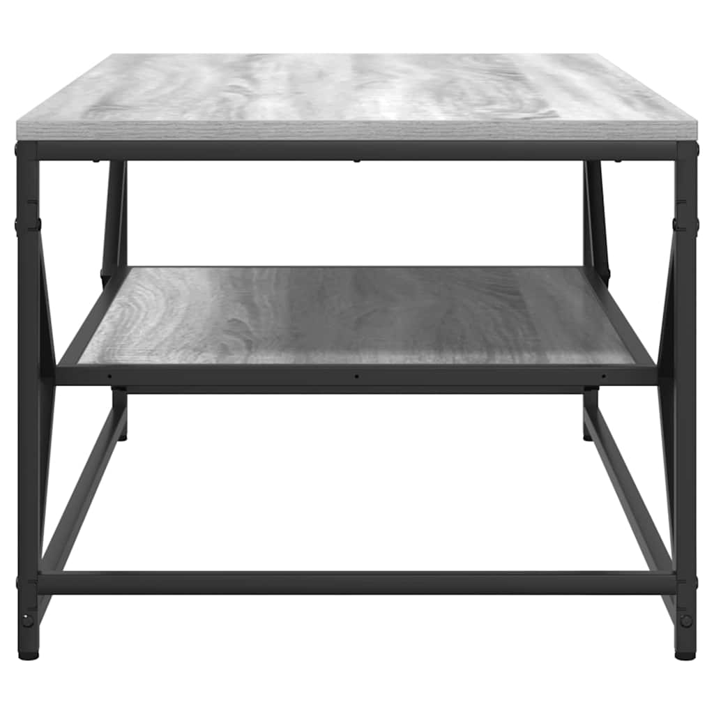 vidaXL Stolik kawowy Szary Sonoma 90 x 50 x 40 cm