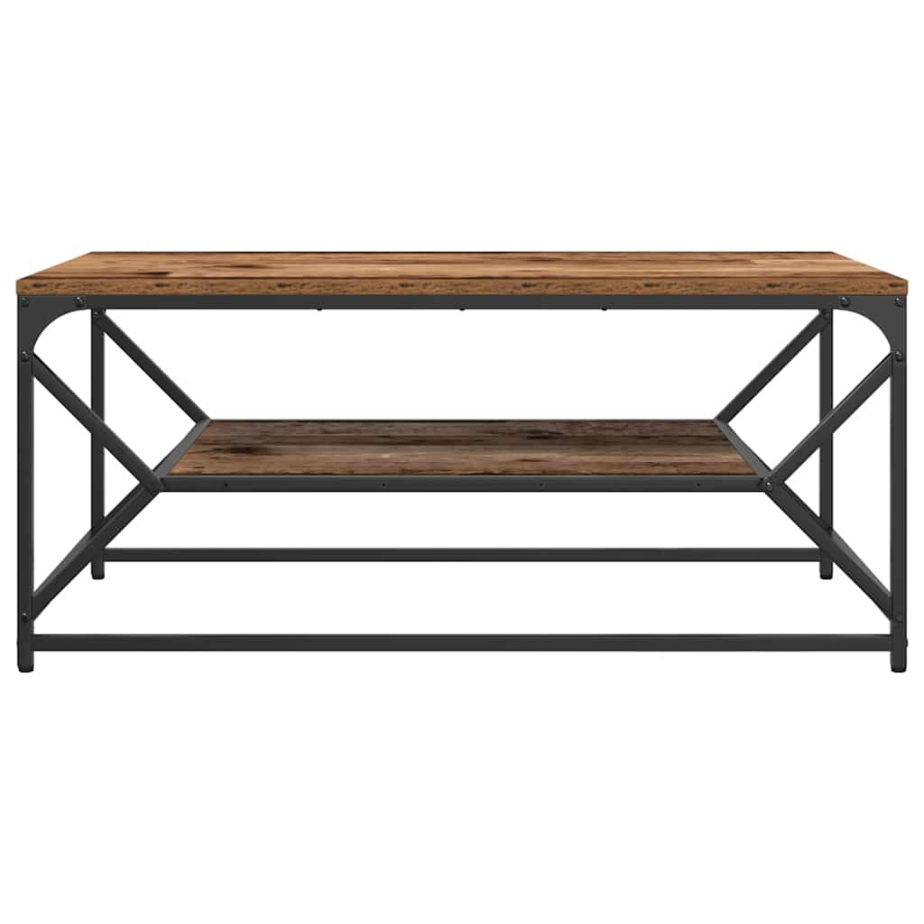 vidaXL Stolik kawowy Stare drewno 90 x 50 x 40 cm