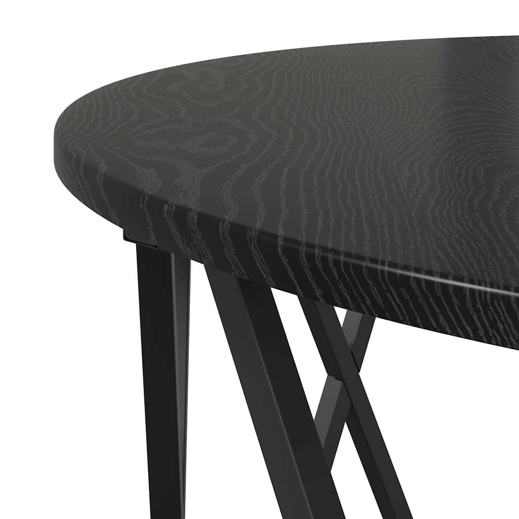 vidaXL Stolik kawowy Czarny Dąb 80 x 80 x 42 cm