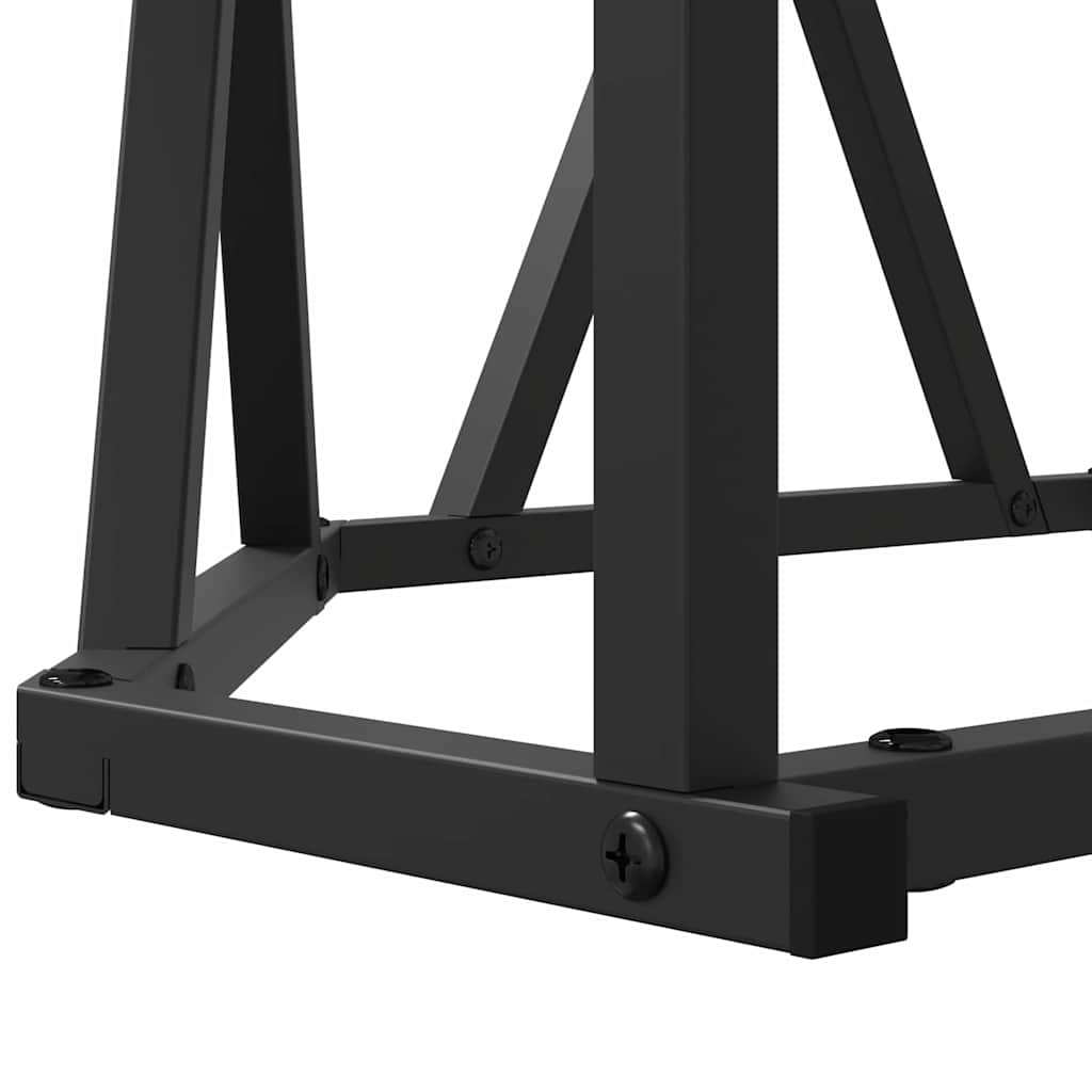 vidaXL Stolik kawowy Czarny Dąb 80 x 80 x 42 cm