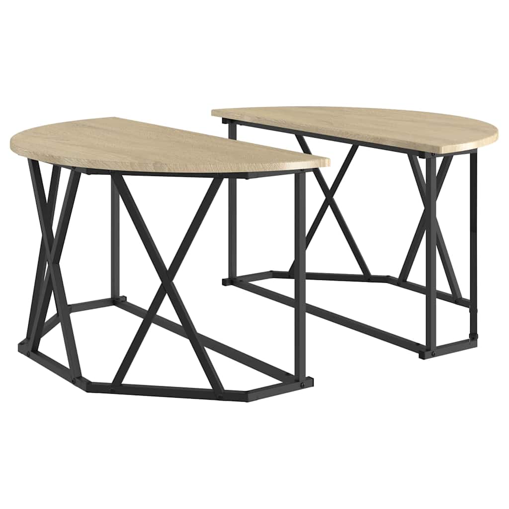 vidaXL Stolik kawowy Dąb Sonoma 80 x 80 x 42 cm