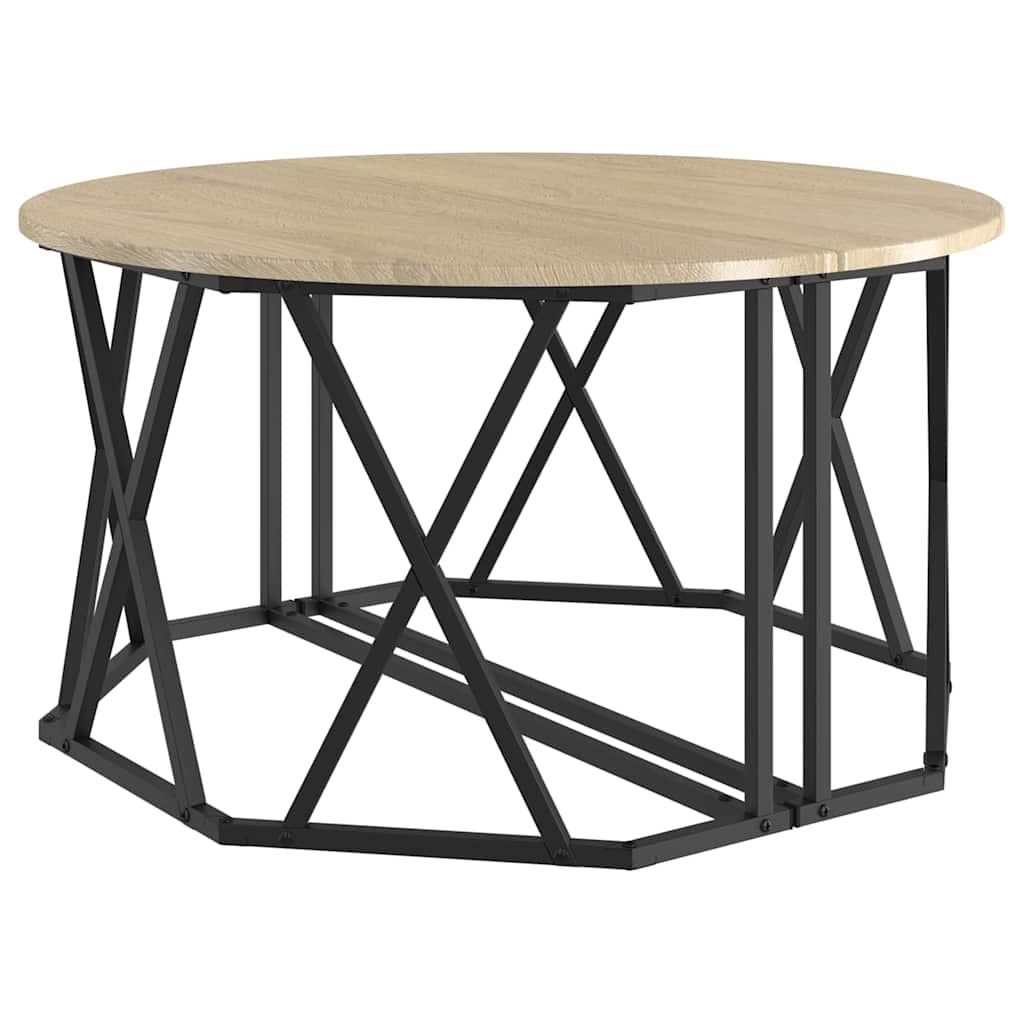 vidaXL Stolik kawowy Dąb Sonoma 80 x 80 x 42 cm