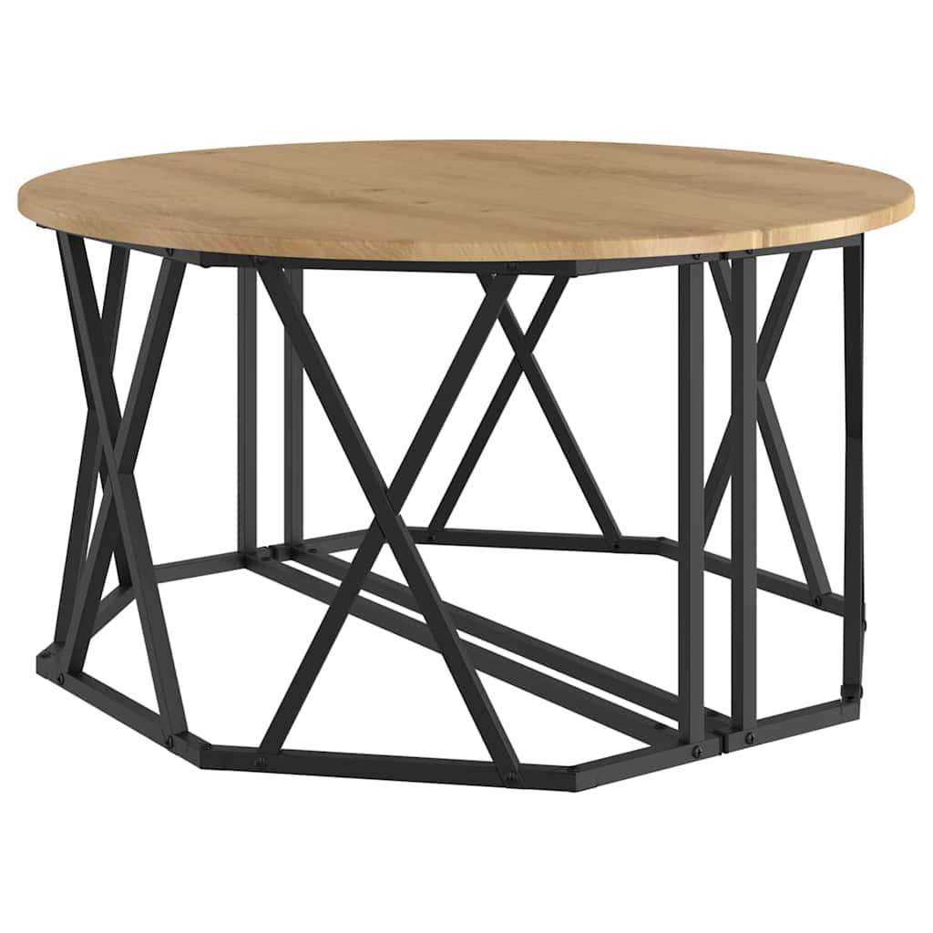 vidaXL Stolik kawowy Dąb rzemieślniczy 80 x 80 x 42 cm