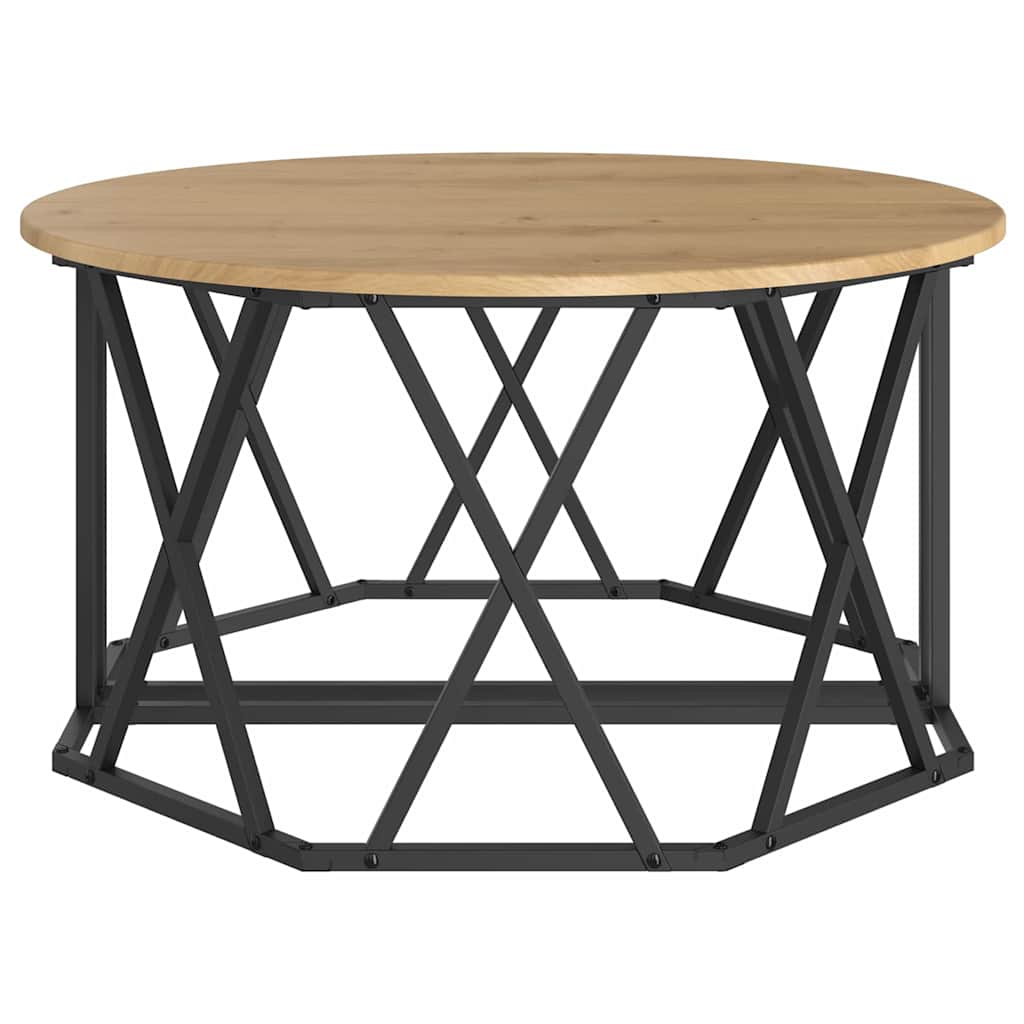 vidaXL Stolik kawowy Dąb rzemieślniczy 80 x 80 x 42 cm