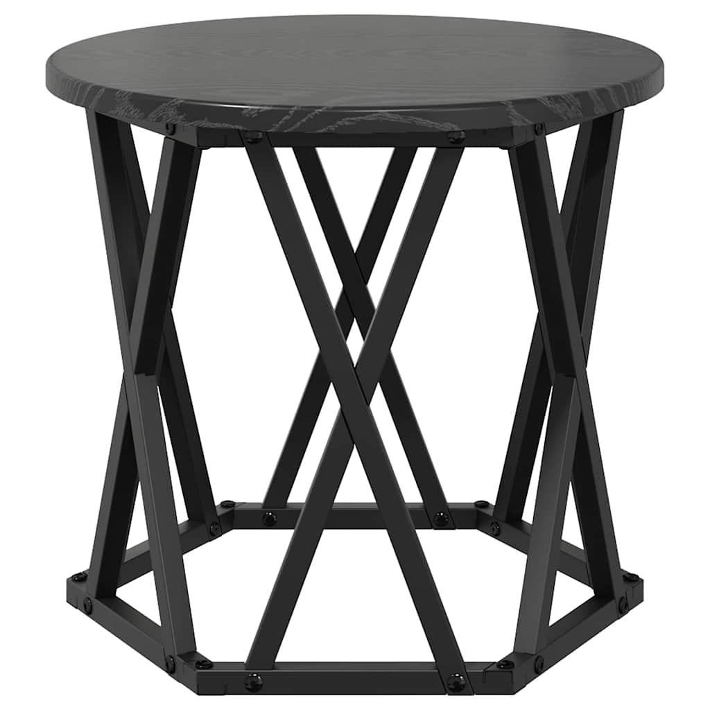 vidaXL Stolik boczny do nestingu 3 pcs Czarny Dąb