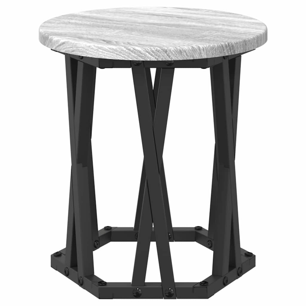 vidaXL Stolik boczny do nestingu 3 pcs Szary Sonoma