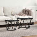vidaXL Zestaw stolików bocznych 2 pcs Czarny dąb 50 x 50 x 40 cm