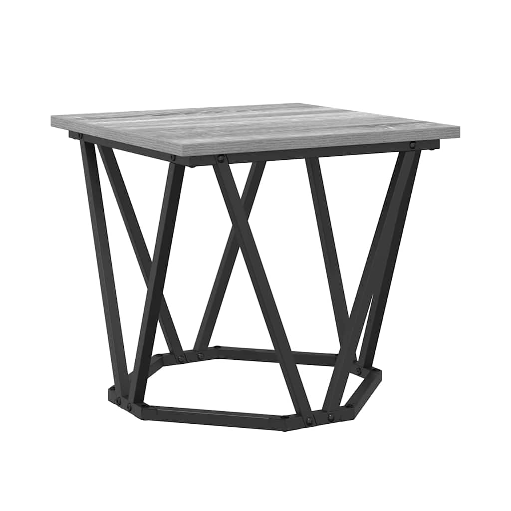 vidaXL Zestaw stolików bocznych 2 pcs Szary Sonoma