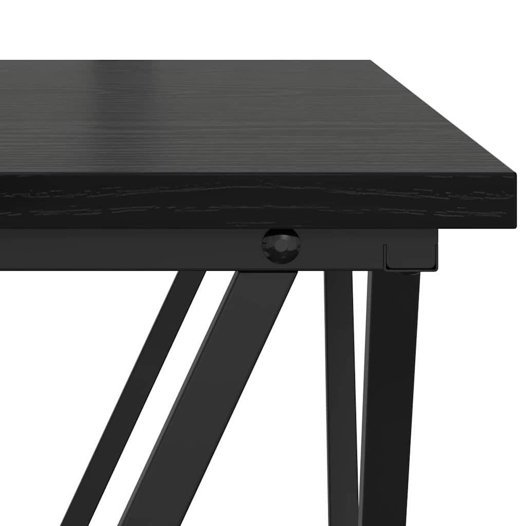 vidaXL Stolik kawowy Czarny Dąb 80 x 80 x 45 cm