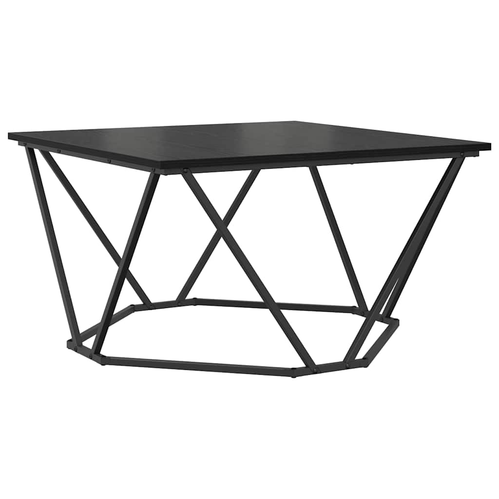 vidaXL Stolik kawowy Czarny Dąb 80 x 80 x 45 cm