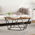 vidaXL Stolik kawowy Stare drewno 80 x 80 x 45 cm