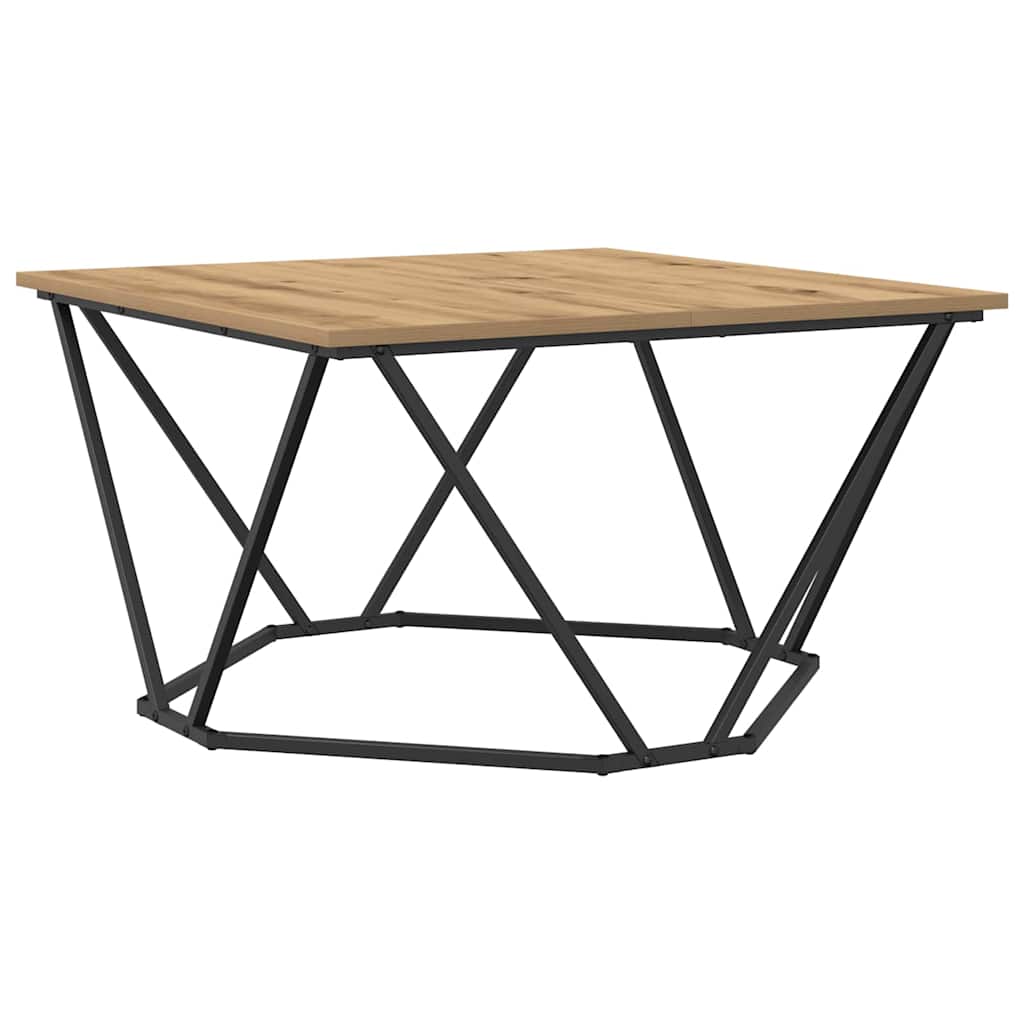 vidaXL Stolik kawowy Dąb rzemieślniczy 80 x 80 x 45 cm