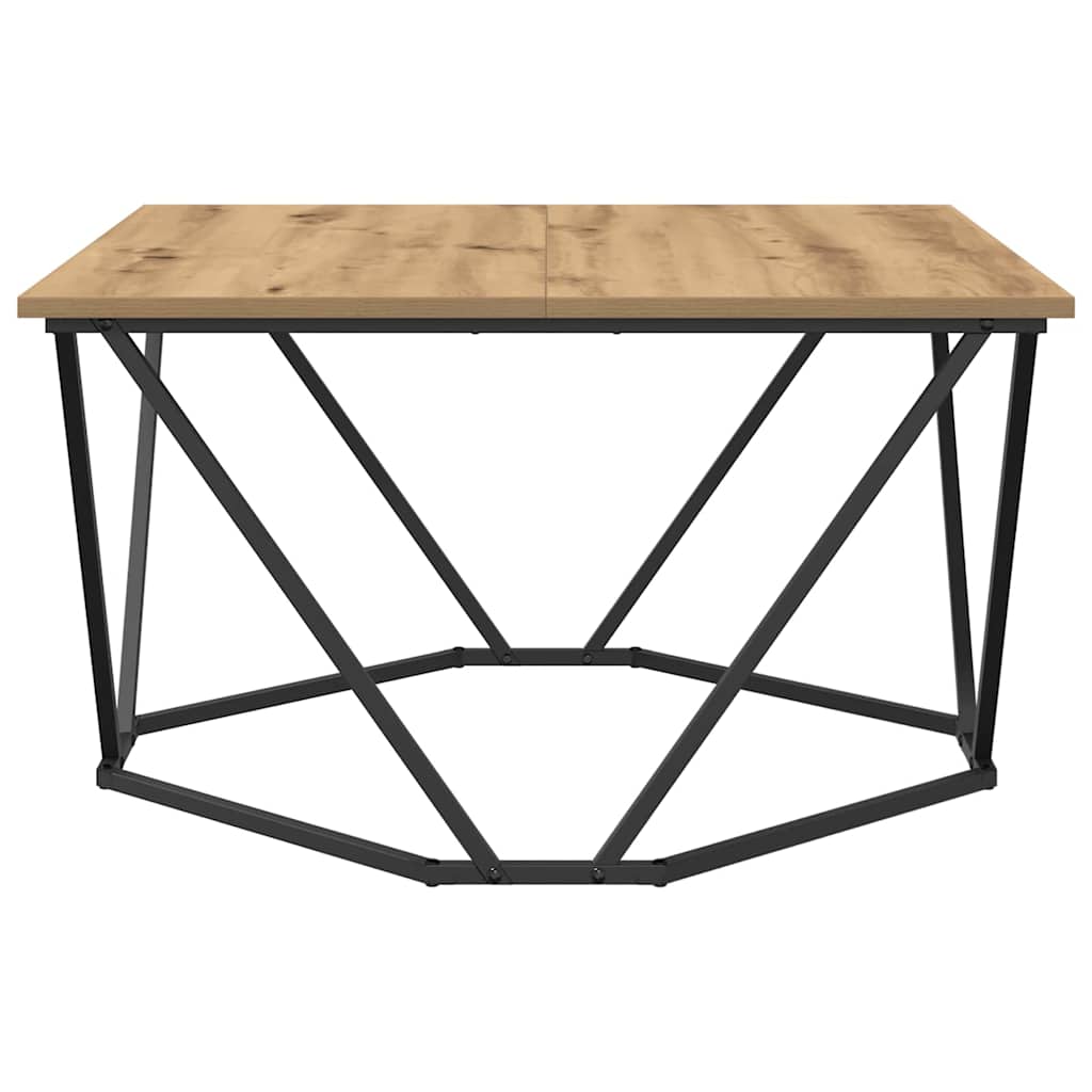 vidaXL Stolik kawowy Dąb rzemieślniczy 80 x 80 x 45 cm