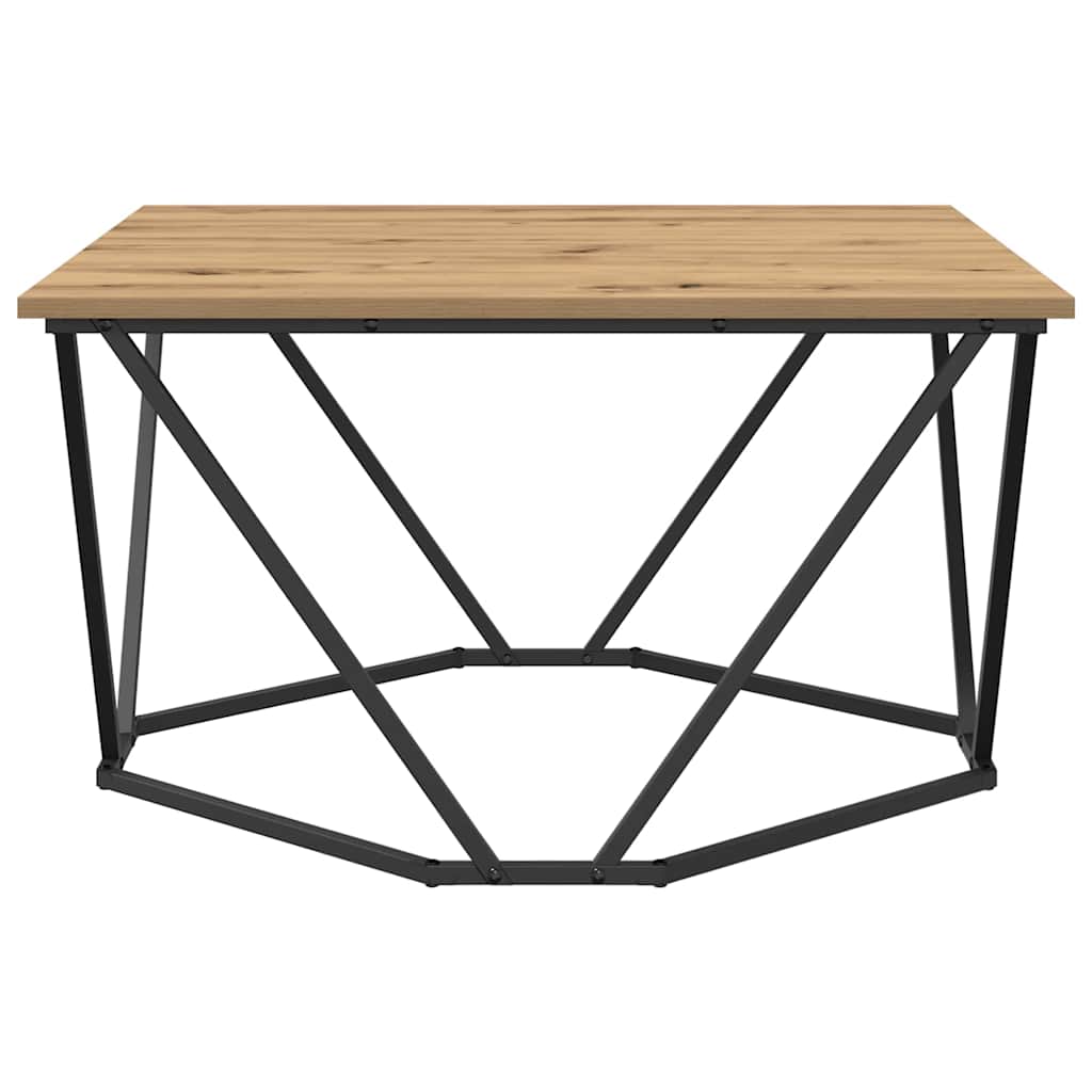 vidaXL Stolik kawowy Dąb rzemieślniczy 80 x 80 x 45 cm