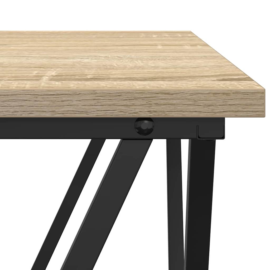 vidaXL Stolik kawowy 3 pcs Dąb Sonoma Drewno inżynieryjne i stal