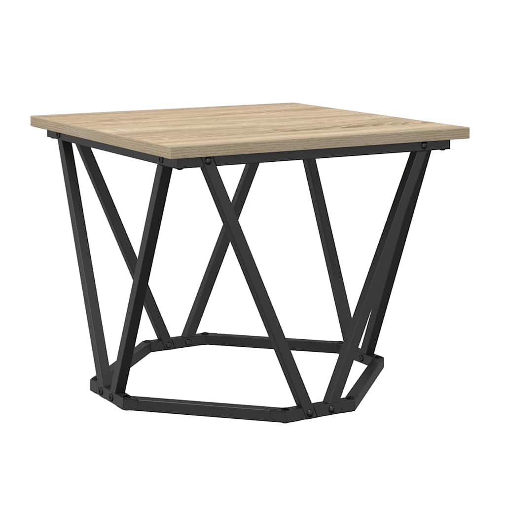 vidaXL Stolik kawowy 3 pcs Dąb Sonoma Drewno inżynieryjne i stal