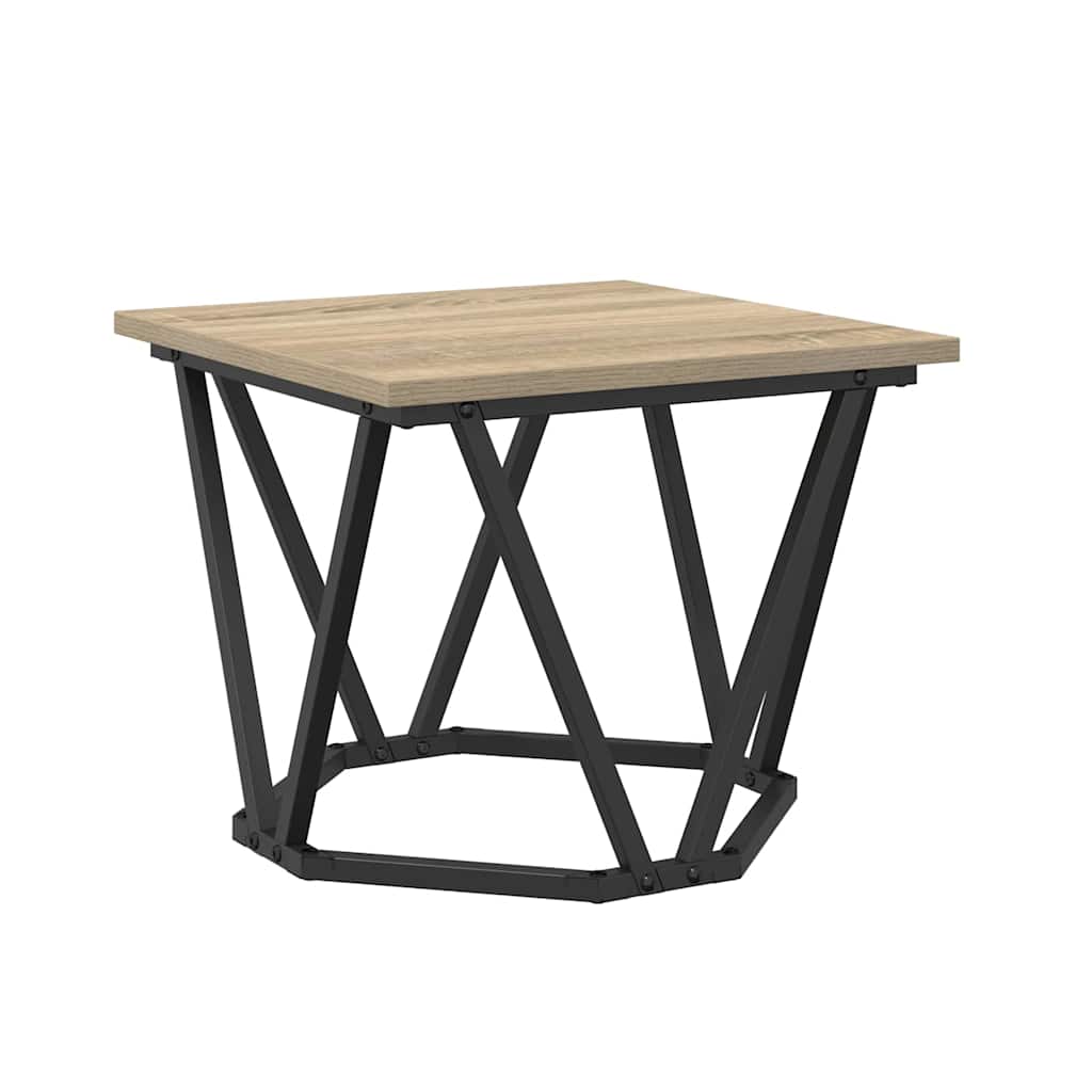 vidaXL Stolik kawowy 3 pcs Dąb Sonoma Drewno inżynieryjne i stal