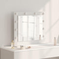 vidaXL Lustro toaletowe Prostokątny Z lustrem Biały 60 x 55 x 18 cm