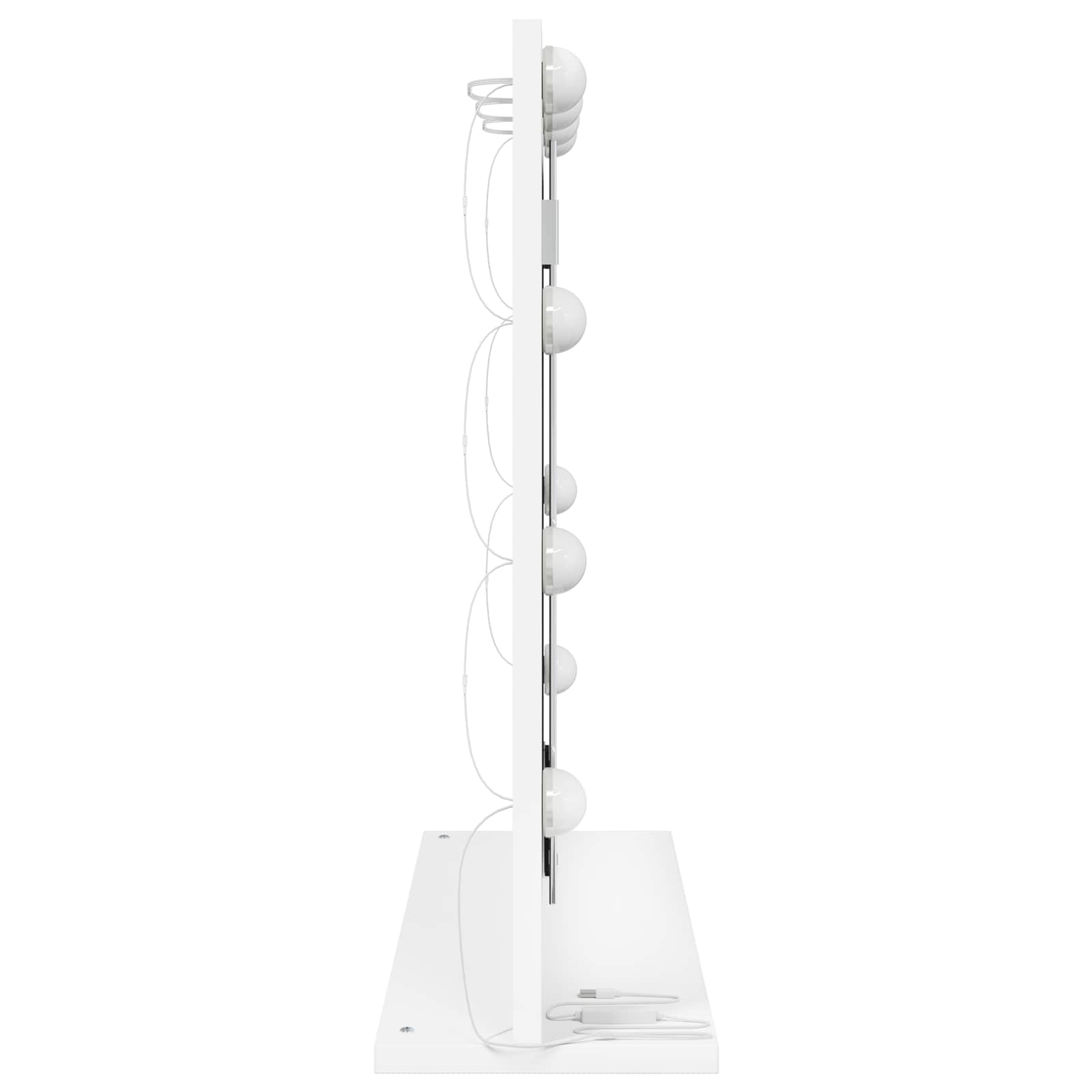 vidaXL Lustro toaletowe Prostokątny Z lustrem Biały 60 x 55 x 18 cm