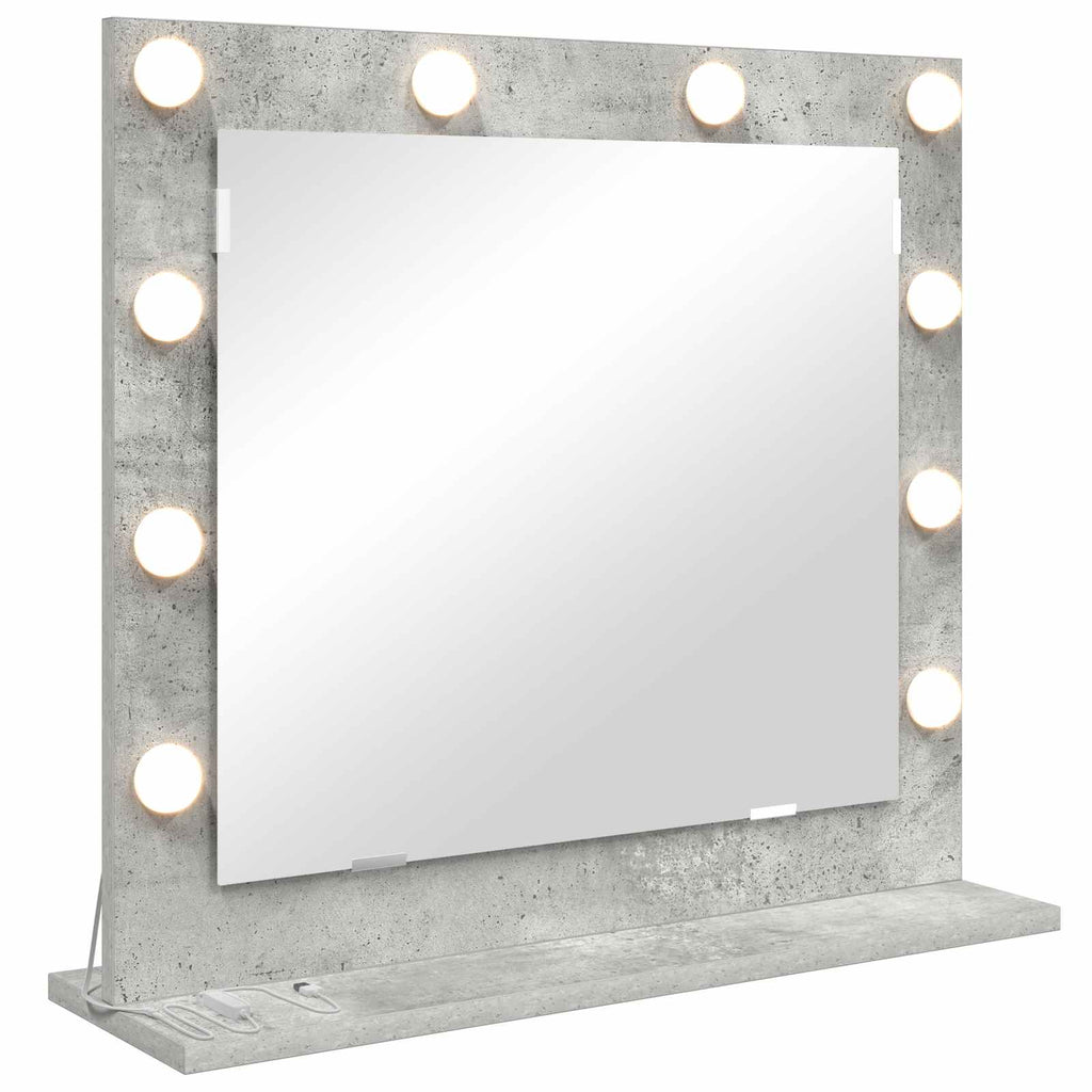 vidaXL Lustro toaletowe Prostokątny Betonowy szary 60 x 55 x 18 cm