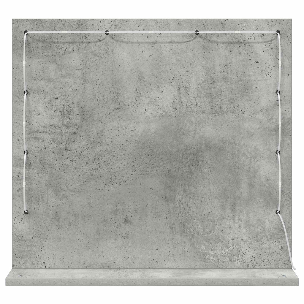 vidaXL Lustro toaletowe Prostokątny Betonowy szary 60 x 55 x 18 cm