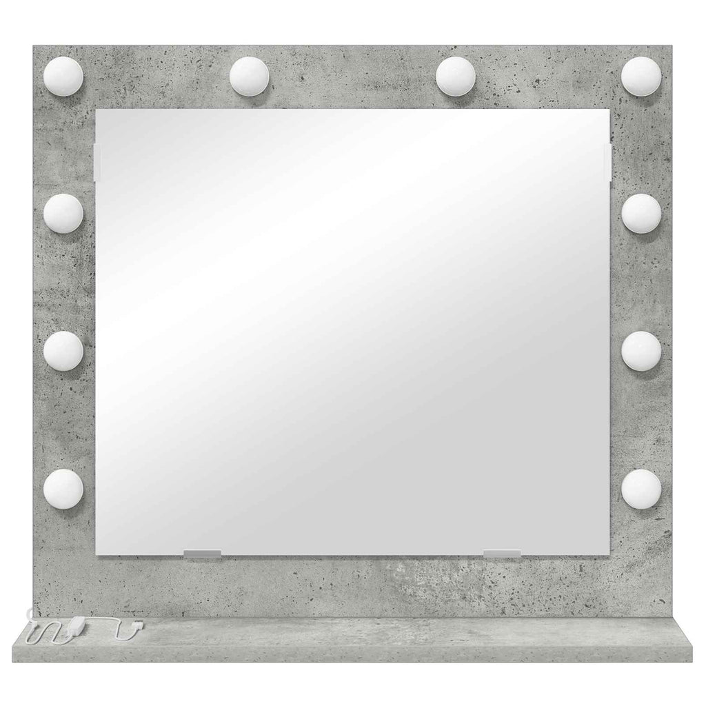 vidaXL Lustro toaletowe Prostokątny Betonowy szary 60 x 55 x 18 cm