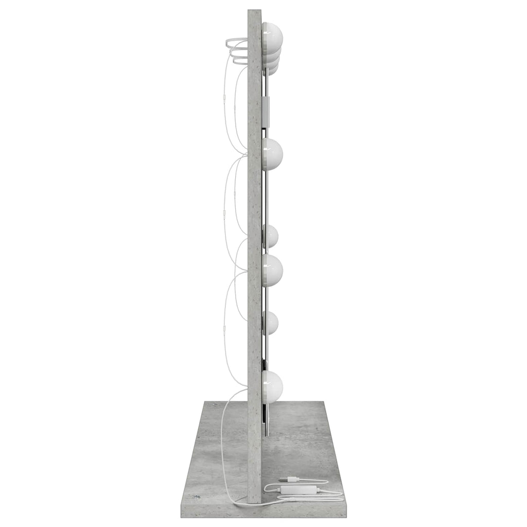 vidaXL Lustro toaletowe Prostokątny Betonowy szary 60 x 55 x 18 cm