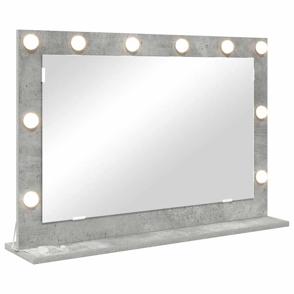 vidaXL Lustro toaletowe Prostokątny Betonowy szary 80 x 55 x 18 cm