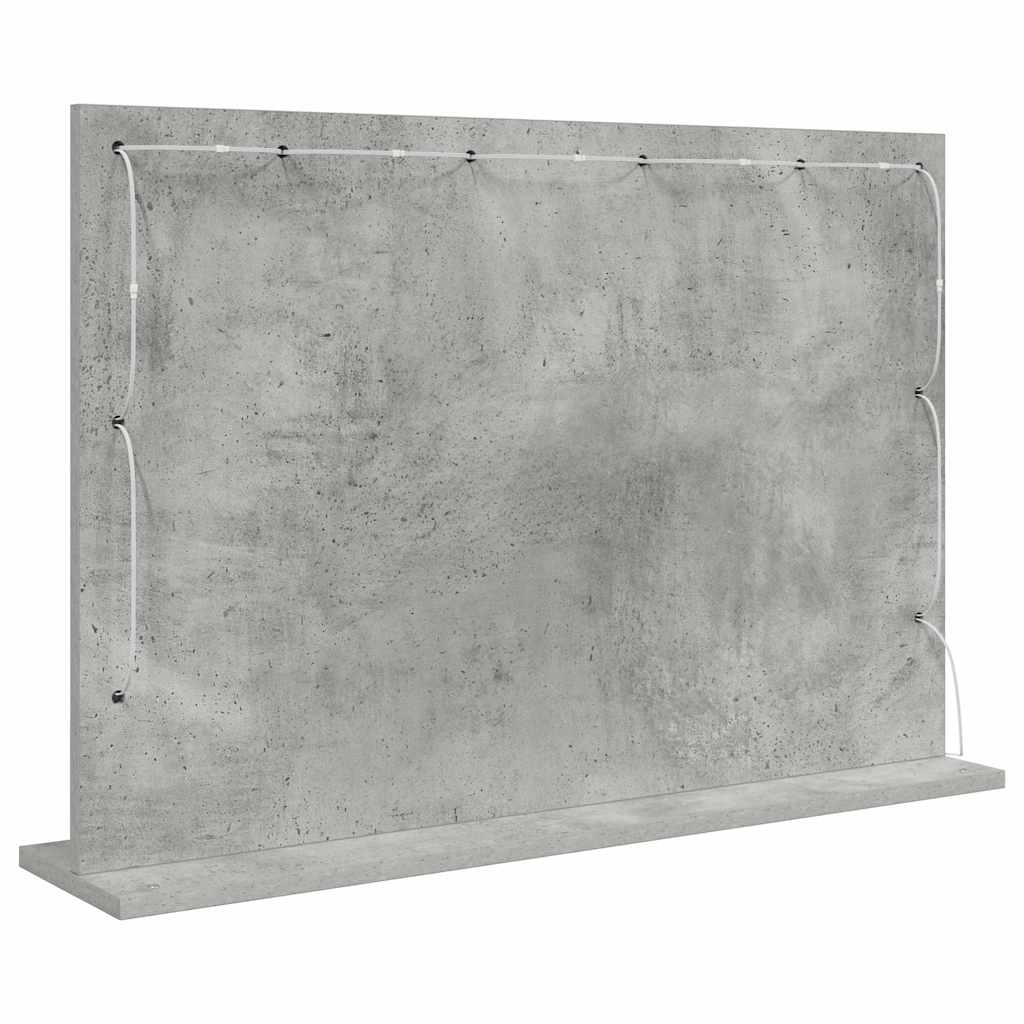 vidaXL Lustro toaletowe Prostokątny Betonowy szary 80 x 55 x 18 cm