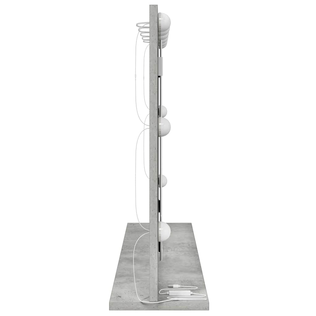 vidaXL Lustro toaletowe Prostokątny Betonowy szary 80 x 55 x 18 cm
