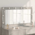 vidaXL Lustro toaletowe Prostokątny Betonowy szary 100 x 55 x 18 cm