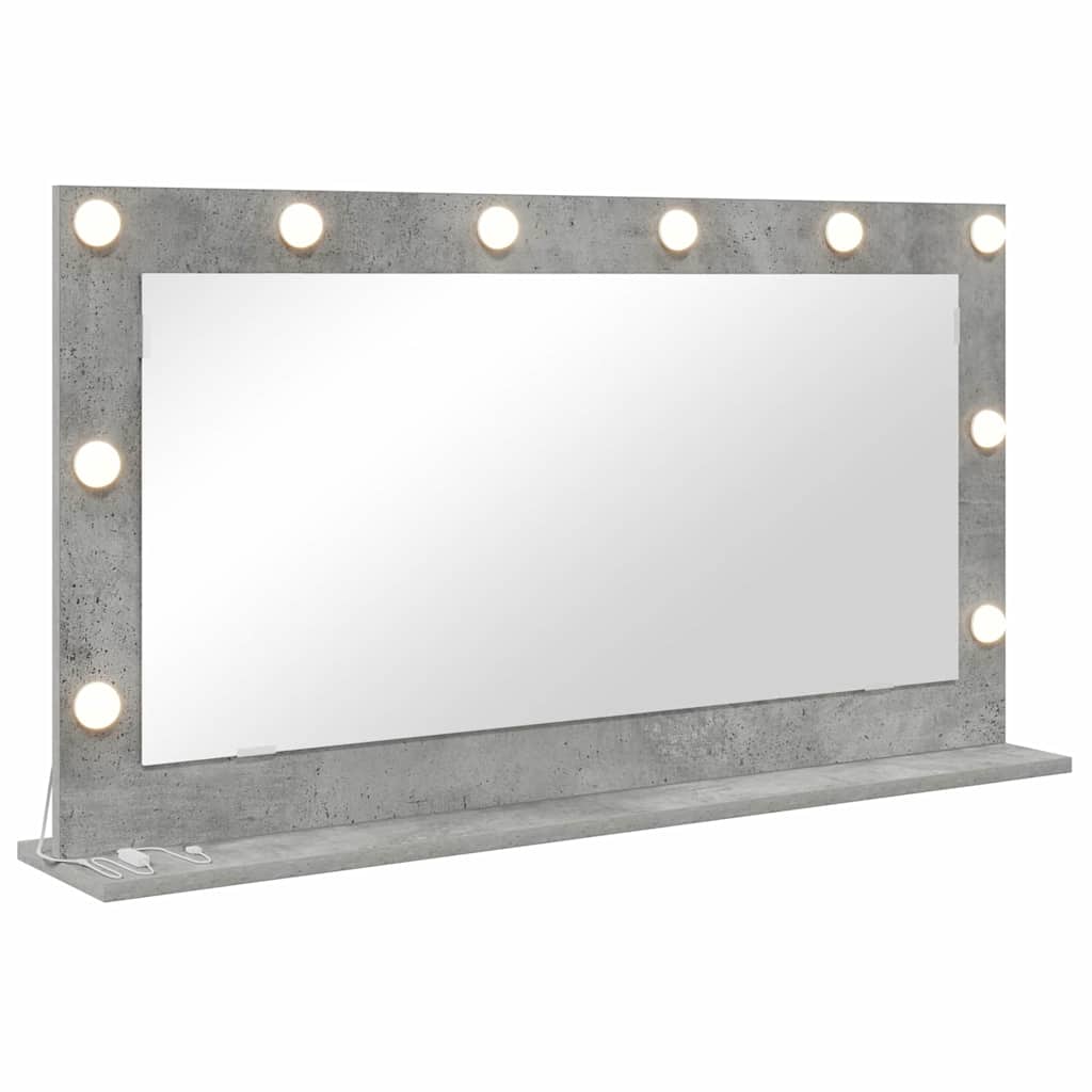vidaXL Lustro toaletowe Prostokątny Betonowy szary 100 x 55 x 18 cm