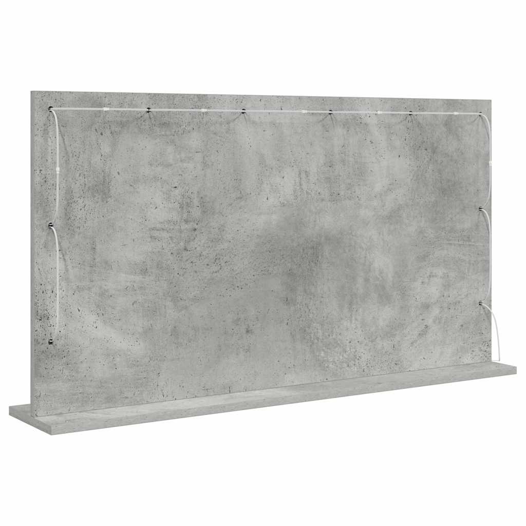 vidaXL Lustro toaletowe Prostokątny Betonowy szary 100 x 55 x 18 cm