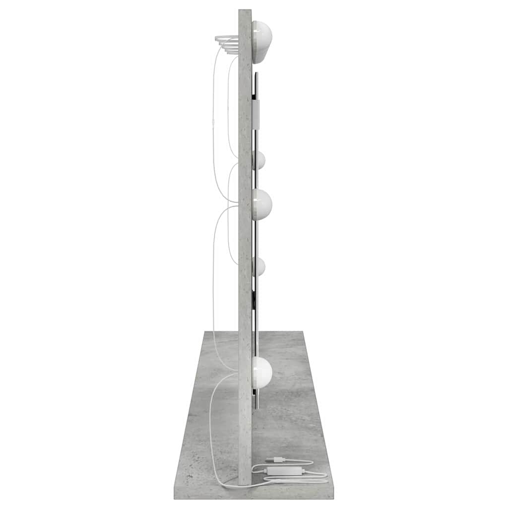 vidaXL Lustro toaletowe Prostokątny Betonowy szary 100 x 55 x 18 cm