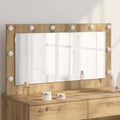 vidaXL Lustro toaletowe Prostokątny Dąb rzemieślniczy 100 x 55 x 18 cm